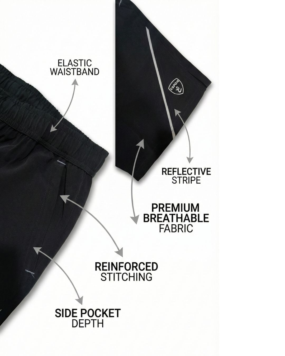 Air-Lite Silver Line Shorts ( E009 )