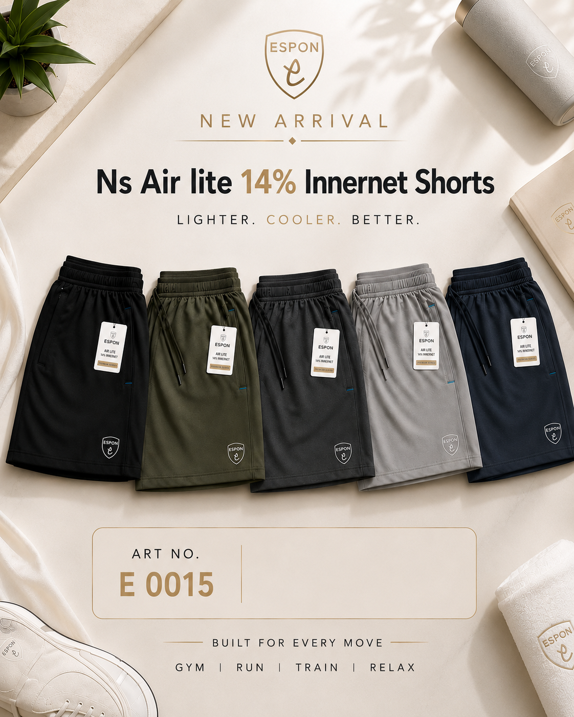NS Air Lite 14% Innernet Shorts (Art E 0015)